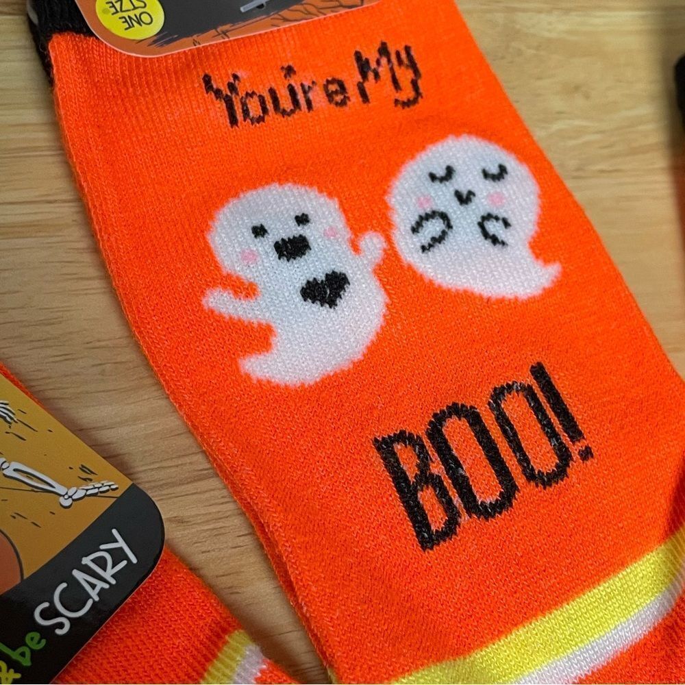 Halloween Bundle of Crew Socks Set - Orange, Black, and Multicolor - Picture 6 of 6